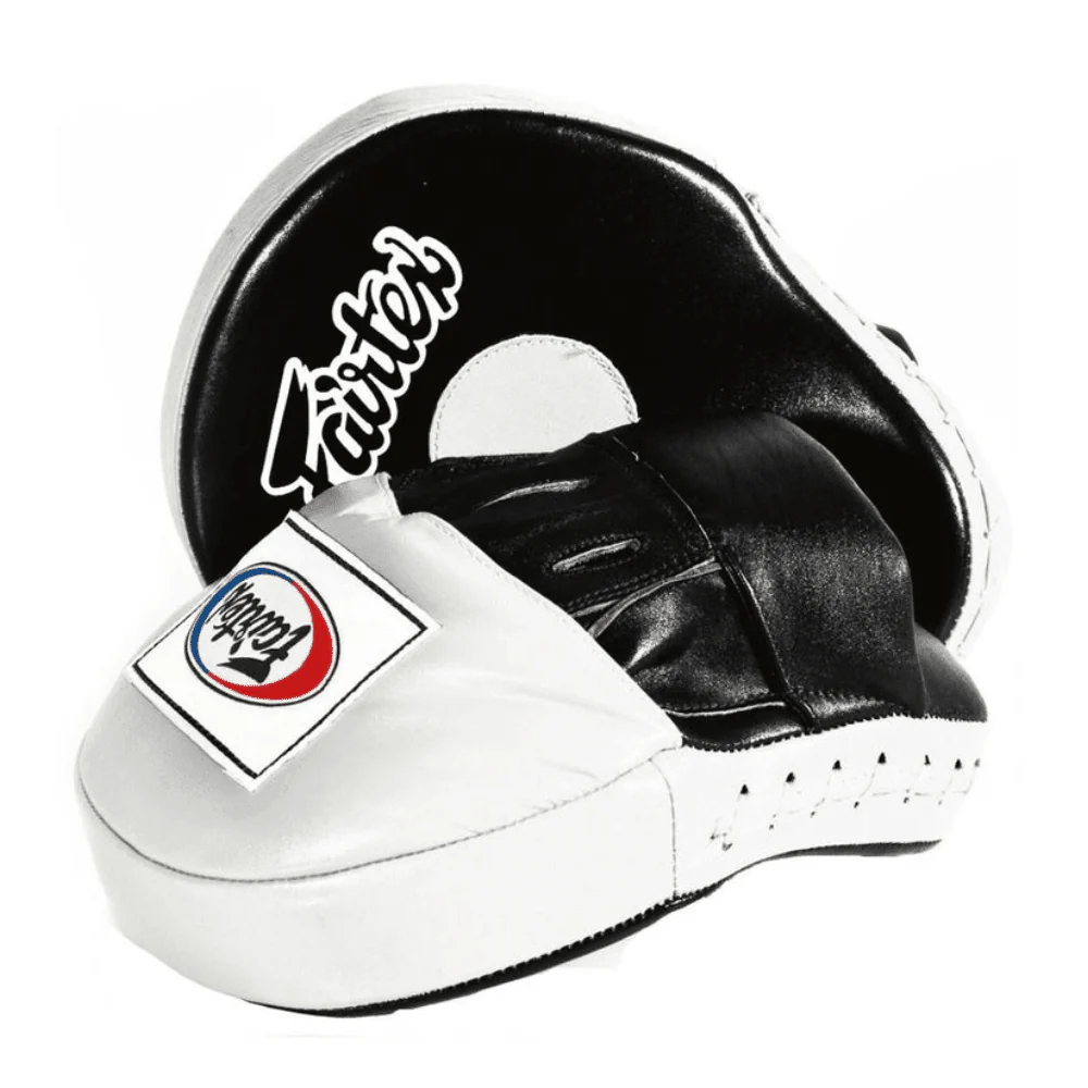 Fairtex FMV9 Ultimate Contoured Focus Mitts Black/White - Image 2