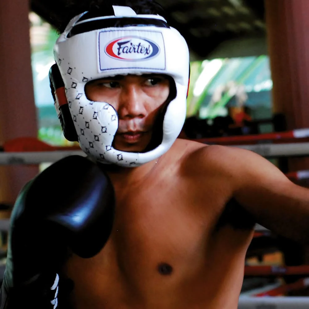 Fairtex HG10 Super Sparring Head Guard White - Image 5
