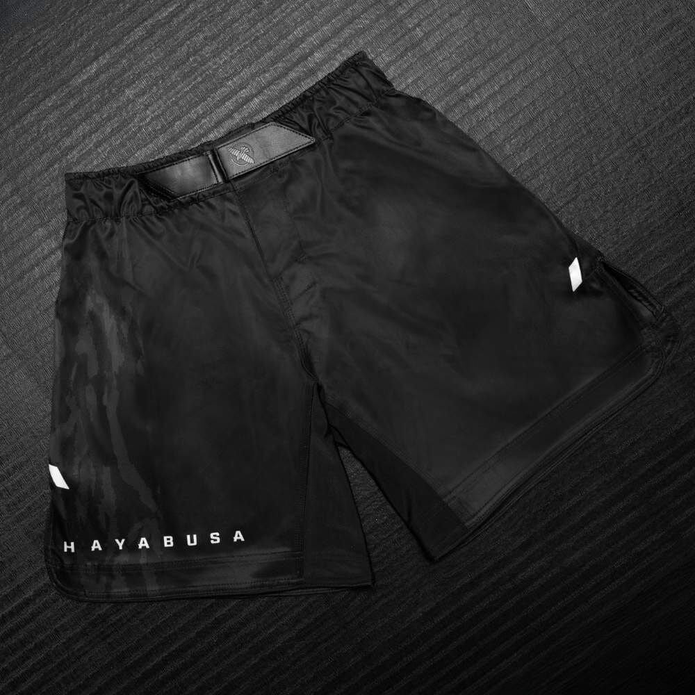 Hayabusa Apex 3/4 Thigh Fight Shorts Carbon Black - Image 3