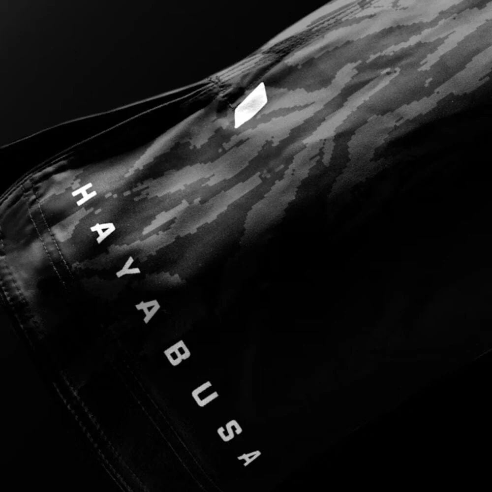 Hayabusa Apex 3/4 Thigh Fight Shorts Carbon Black - Image 4