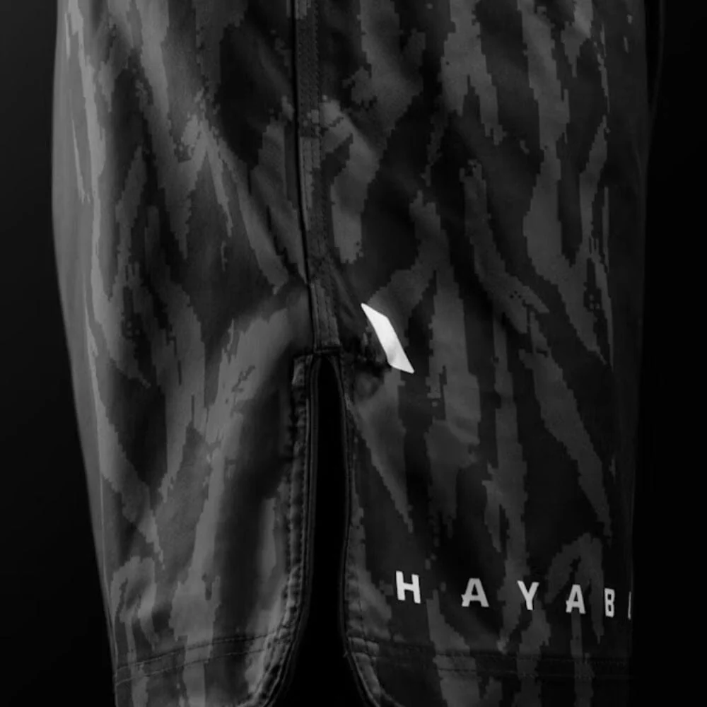 Hayabusa Apex 3/4 Thigh Fight Shorts Carbon Black - Image 5