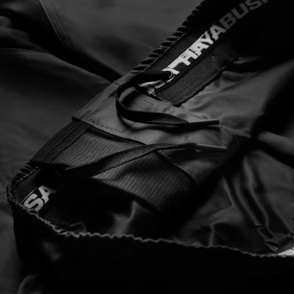Hayabusa Apex 3/4 Thigh Fight Shorts Carbon Black - Image 7