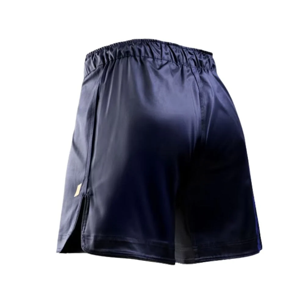 Hayabusa Apex 3/4 Thigh Fight Shorts Dusk Blue - Image 3