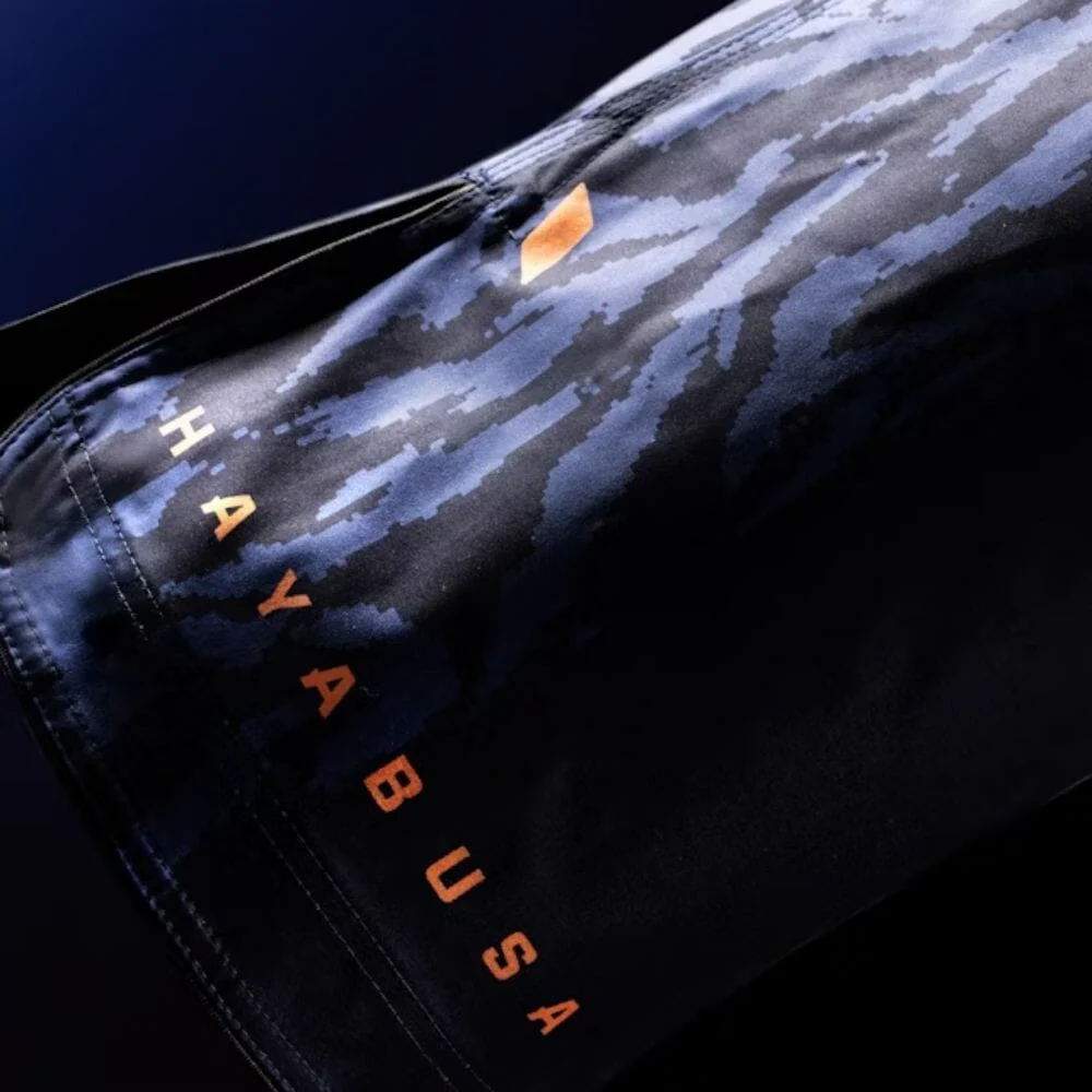 Hayabusa Apex 3/4 Thigh Fight Shorts Dusk Blue - Image 4