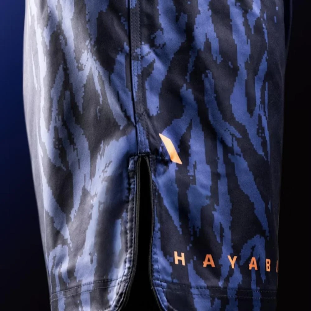 Hayabusa Apex 3/4 Thigh Fight Shorts Dusk Blue - Image 6