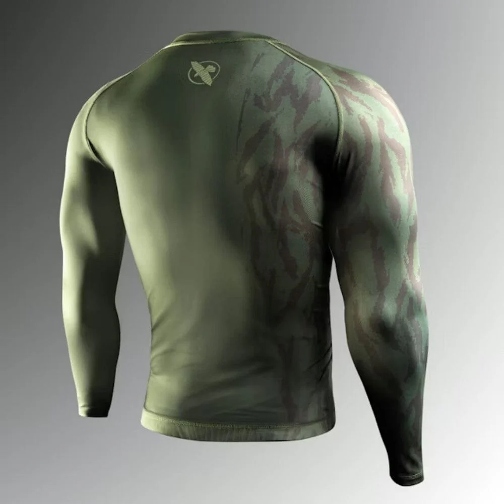 Hayabusa Apex Long Sleeve Rashguard Recon Green - Image 2