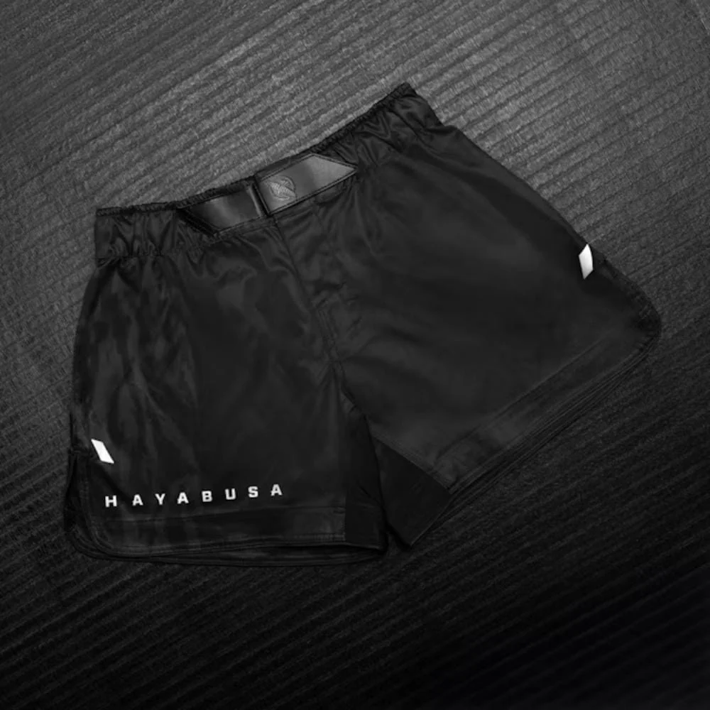 Hayabusa Apex Mid Thigh Fight Shorts Carbon Black - Image 3