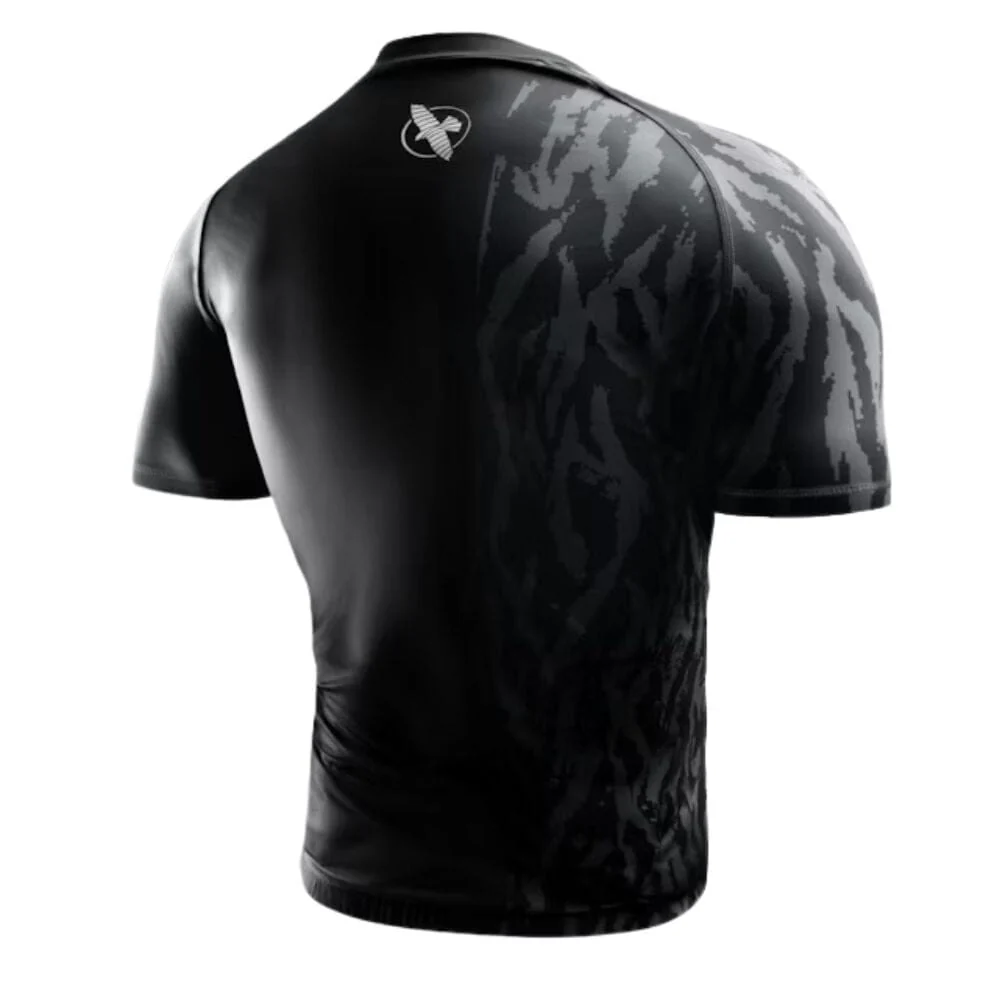 Hayabusa Apex Short Sleeve Rashguard Carbon Black - Image 2