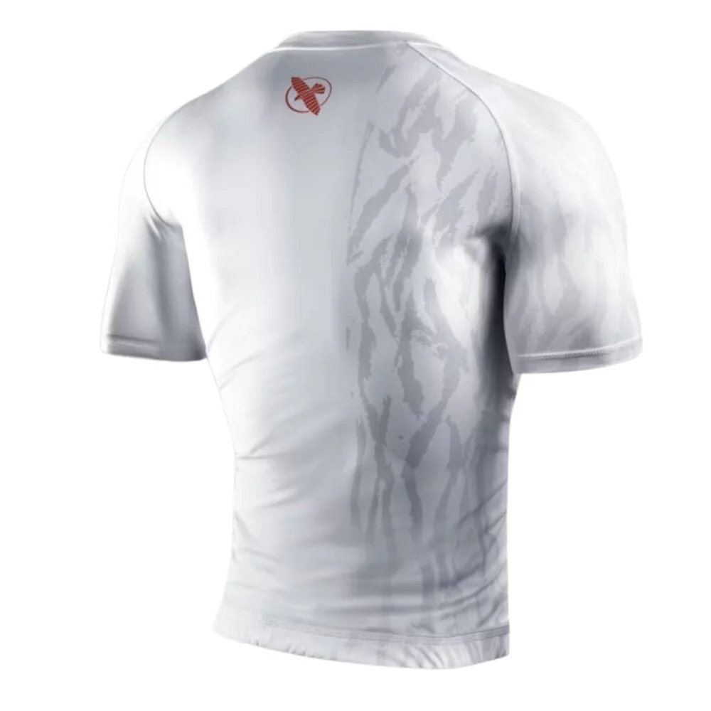 Hayabusa Apex Short Sleeve Rashguard Ash White - Image 2