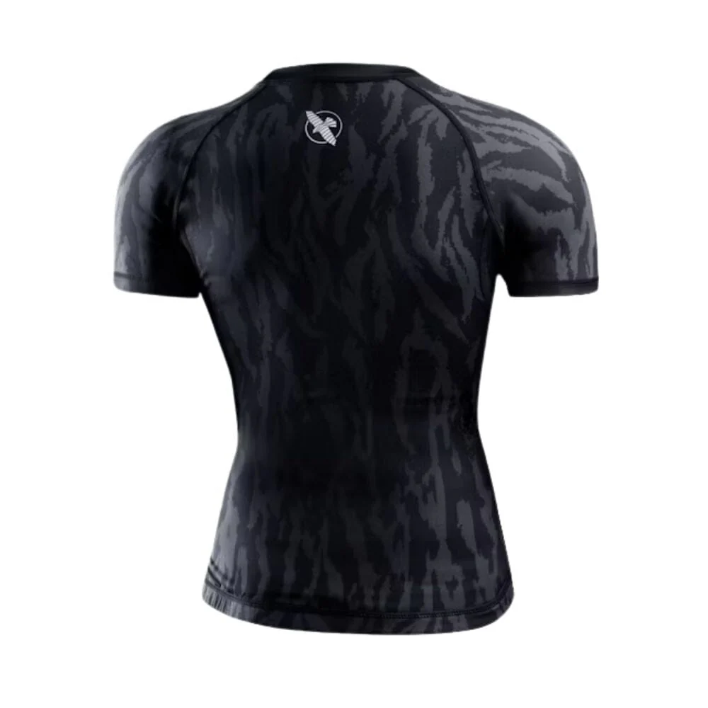 Hayabusa Womens Apex Short Sleeve Rashguard Carbon Black - Image 3