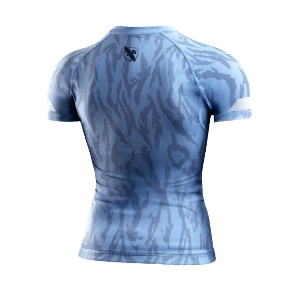 Hayabusa Womens Apex Short Sleeve Rashguard Crystal Blue - Image 3