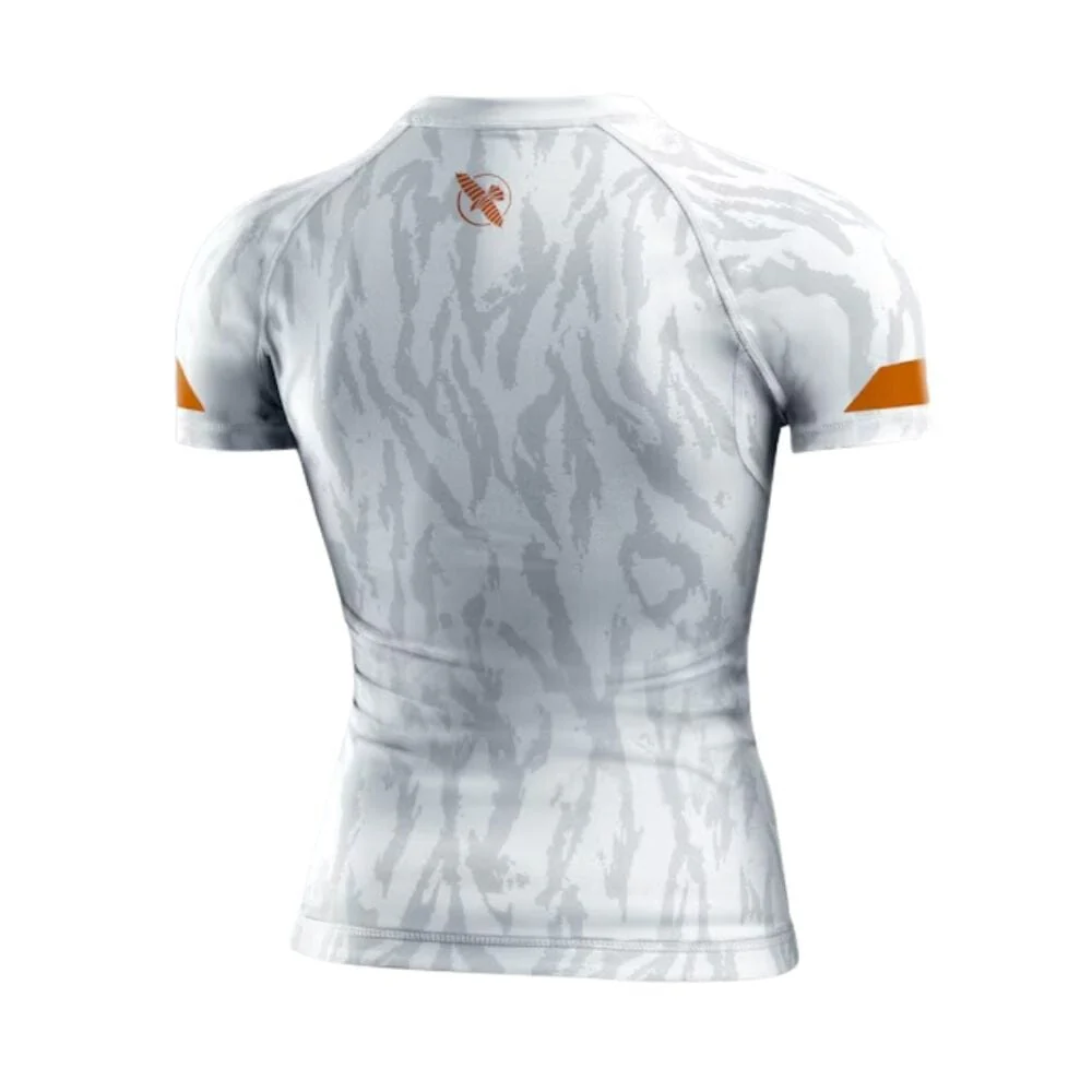 Hayabusa Womens Apex Short Sleeve Rashguard Ash White - Image 3