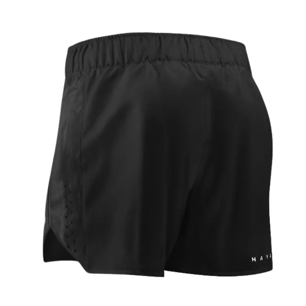 Hayabusa Apex Womens Fight Shorts Carbon Black - Image 3