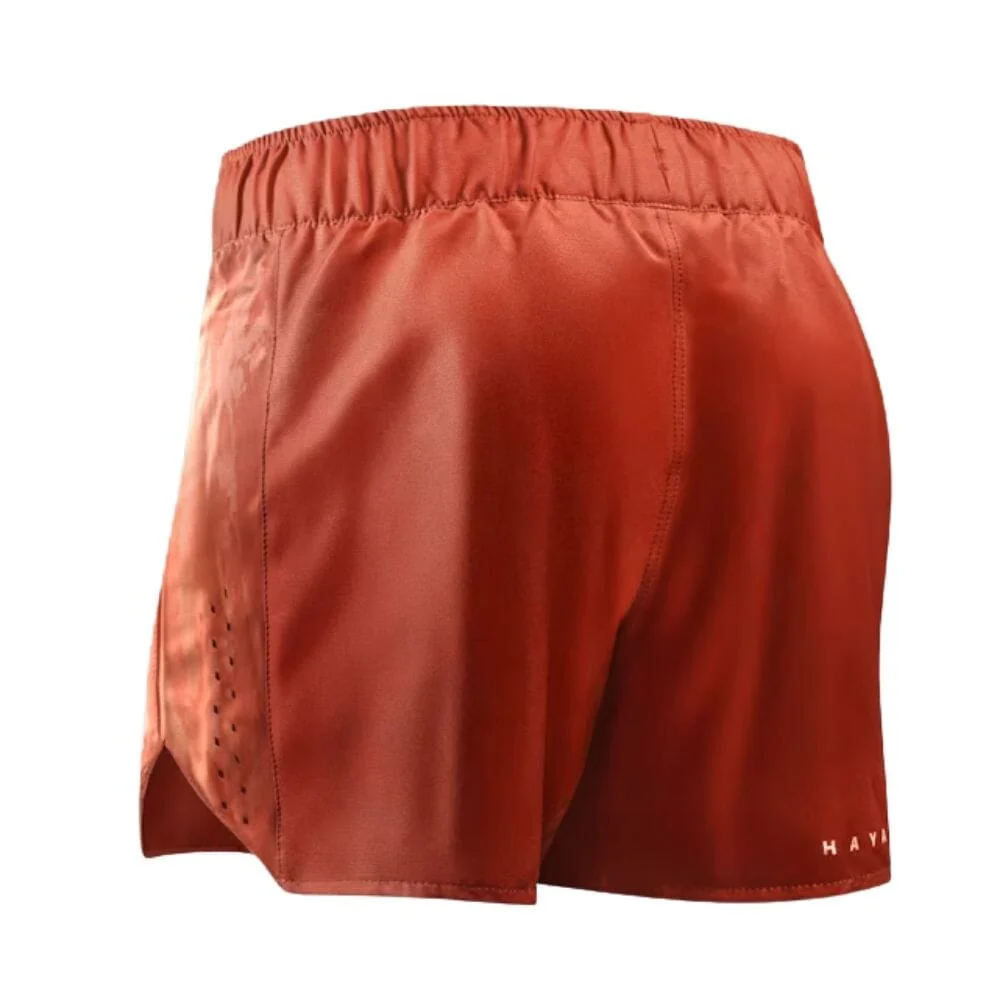 Hayabusa Apex Womens Fight Shorts Sunset Coral - Image 3