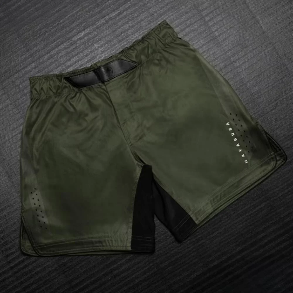 Hayabusa Core 3/4 Thigh Fight Shorts Green - Image 2