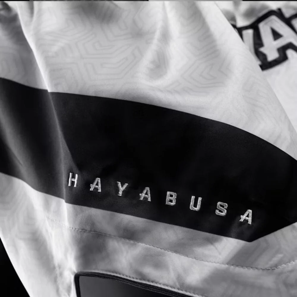 Hayabusa Core Muay Thai Shorts White - Image 5
