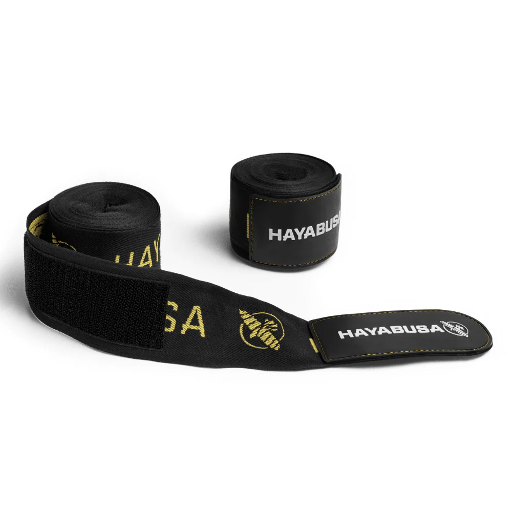Hayabusa Deluxe Handwraps Black/Gold - Image 4