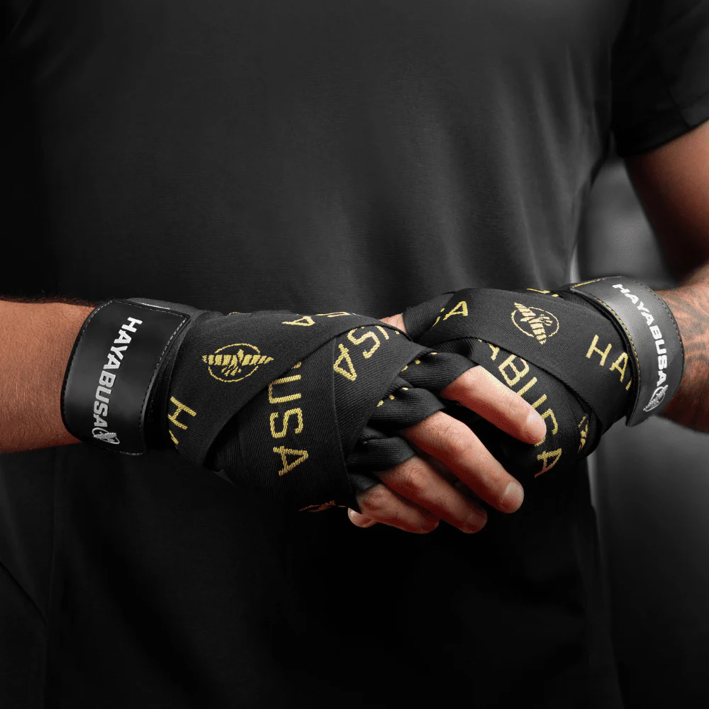 Hayabusa Deluxe Handwraps Black/Gold - Image 5