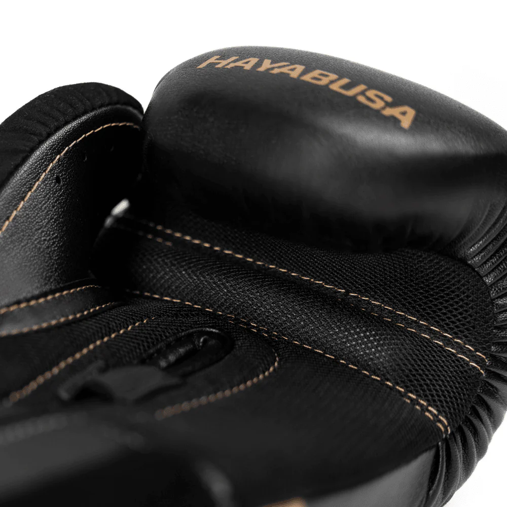 Hayabusa E1 Boxing Gloves Black/Gold - Image 3