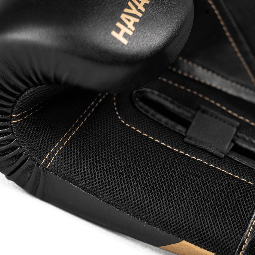 Hayabusa E1 Boxing Gloves Black/Gold - Image 4