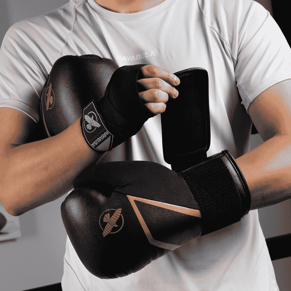 Hayabusa E1 Boxing Gloves White/Silver - Image 5