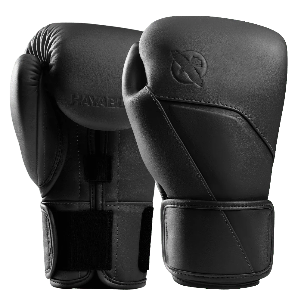 Hayabusa E1 Leather Boxing Gloves Black