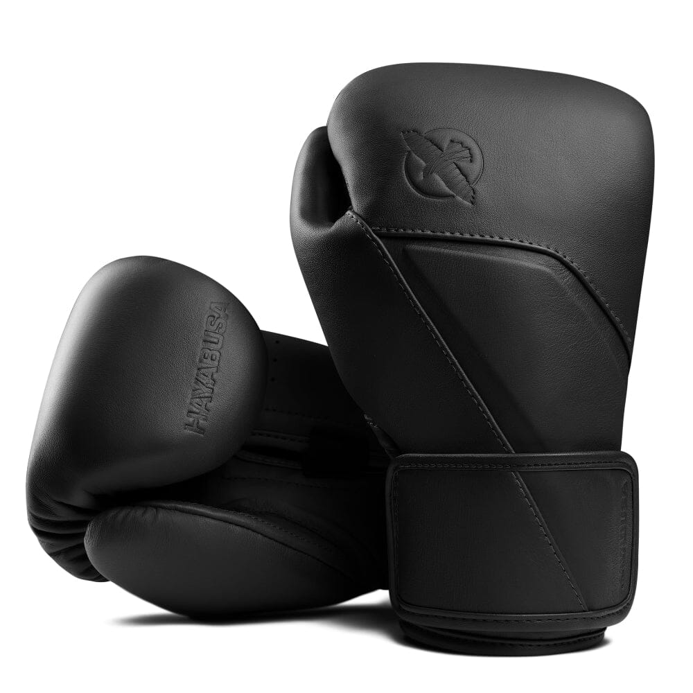 Hayabusa E1 Leather Boxing Gloves Black - Image 2