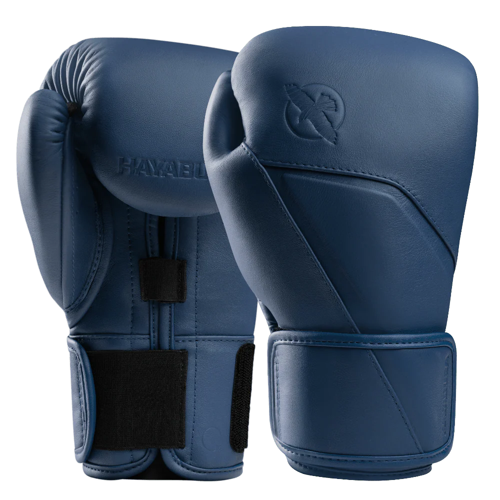 Hayabusa E1 Leather Boxing Gloves Blue