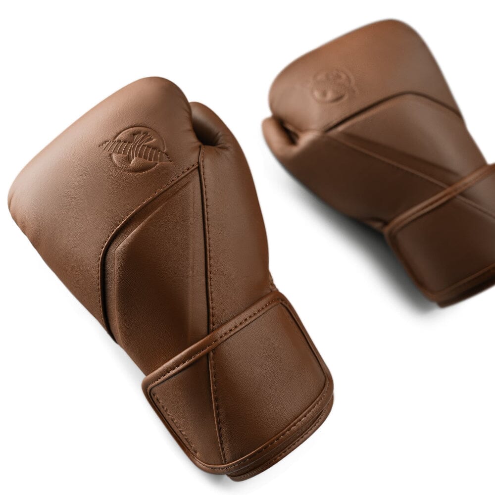 Hayabusa E1 Leather Boxing Gloves Brown - Image 5