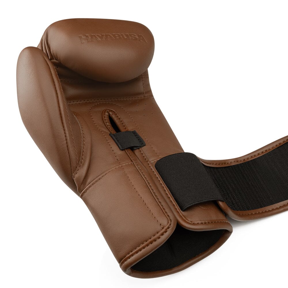 Hayabusa E1 Leather Boxing Gloves Brown - Image 6
