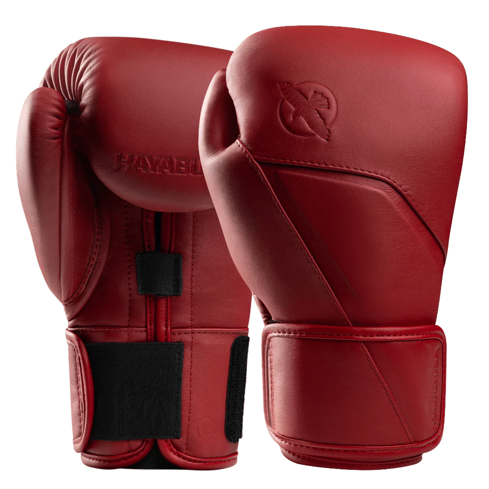 Hayabusa E1 Leather Boxing Gloves Red