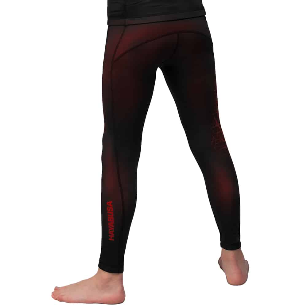Hayabusa Geo Youth Compression Pants Red - Image 2