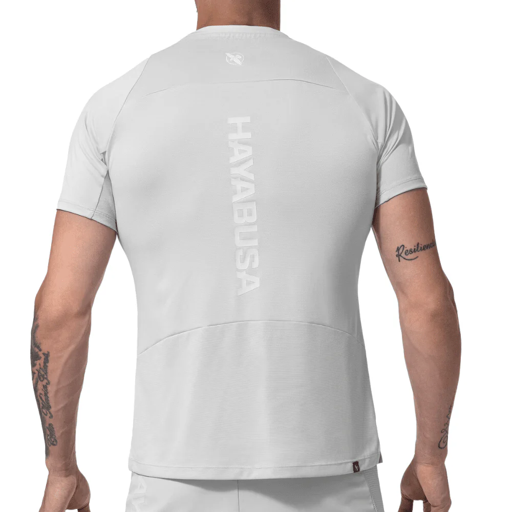 Hayabusa Mens Lightweight Training Shirt Light Grey - Image 2