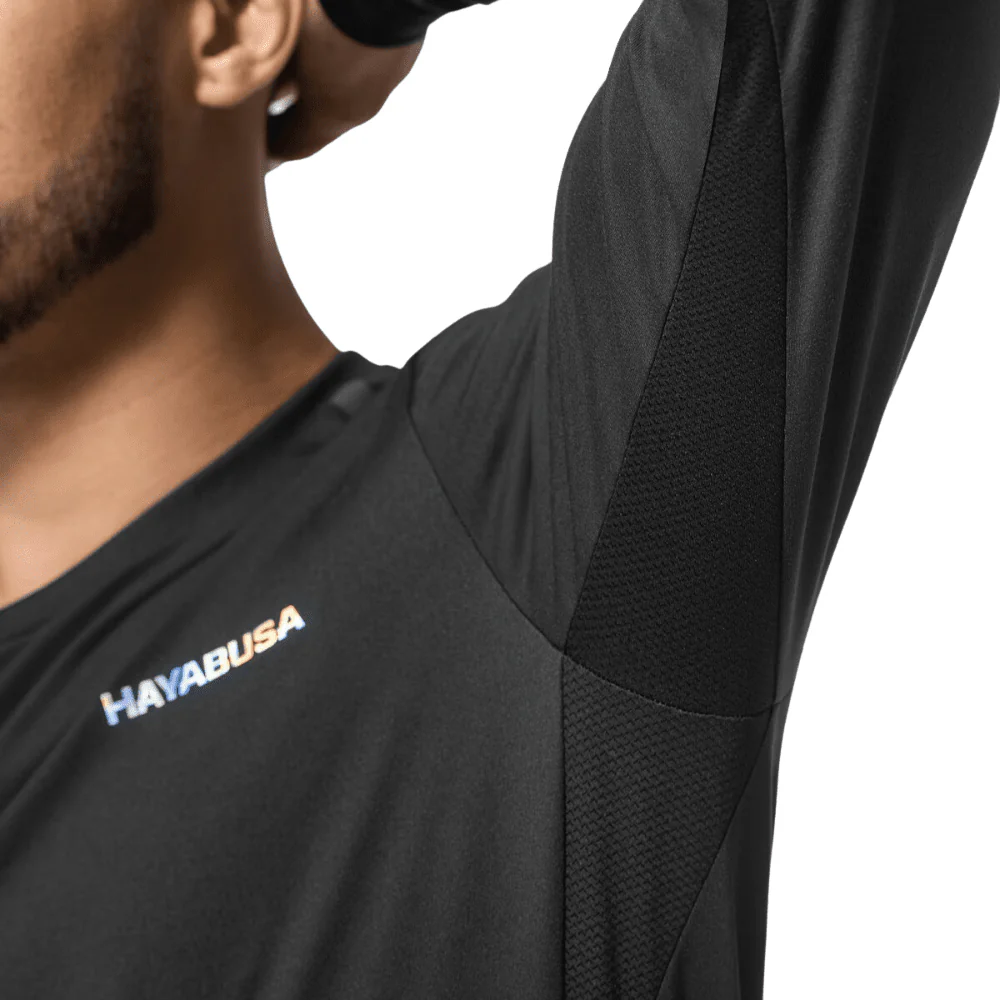 Hayabusa Mens Long Sleeve Training Shirt Black - Image 4