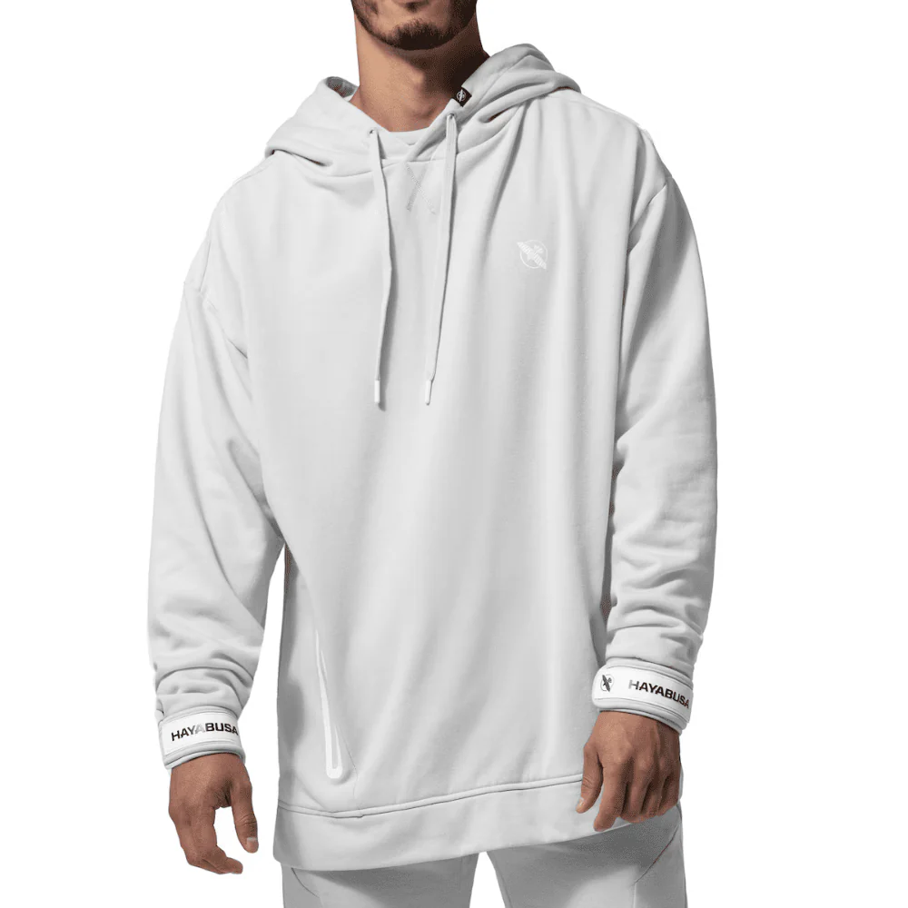 Hayabusa Mens Midweight Pullover Hoodie Light Grey