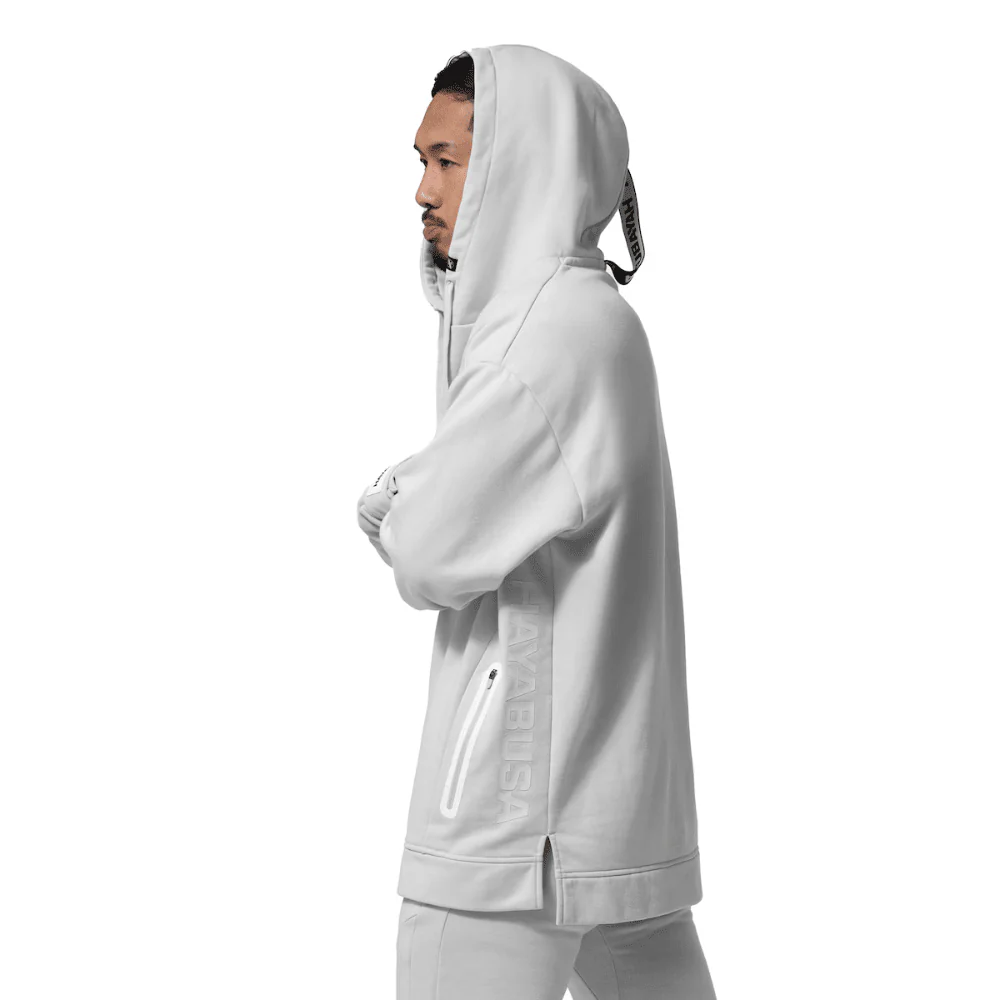 Hayabusa Mens Midweight Pullover Hoodie Light Grey - Image 4