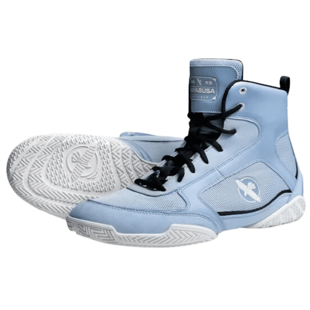 Hayabusa Pro Boxing Shoes Powder Blue - Image 2