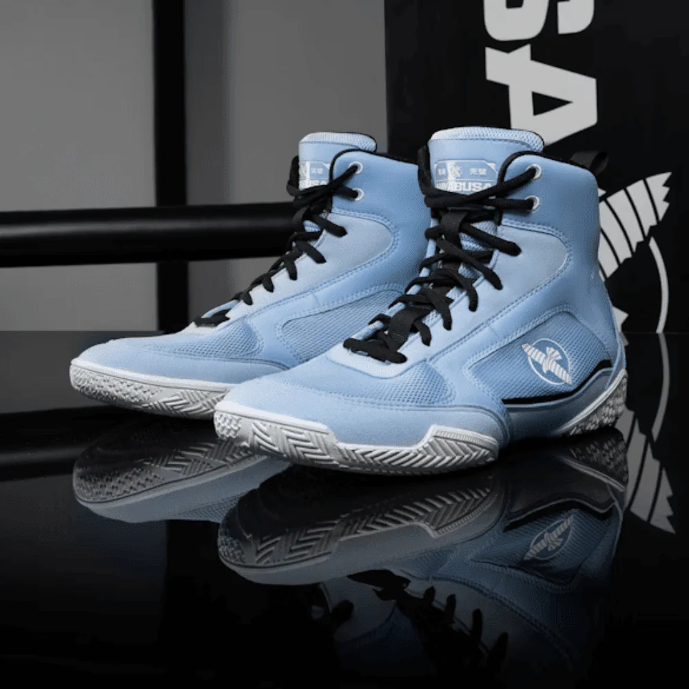 Hayabusa Pro Boxing Shoes Powder Blue - Image 5
