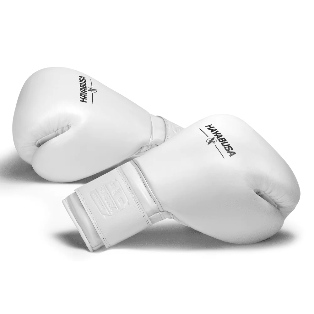 Hayabusa Pro Boxing Gloves White - Image 3
