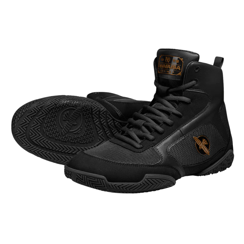 Hayabusa Pro Boxing Shoes Black - Image 2