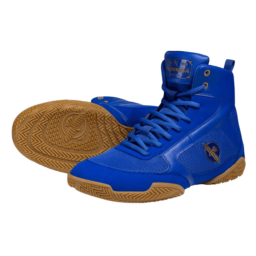 Hayabusa Pro Boxing Shoes Blue - Image 2