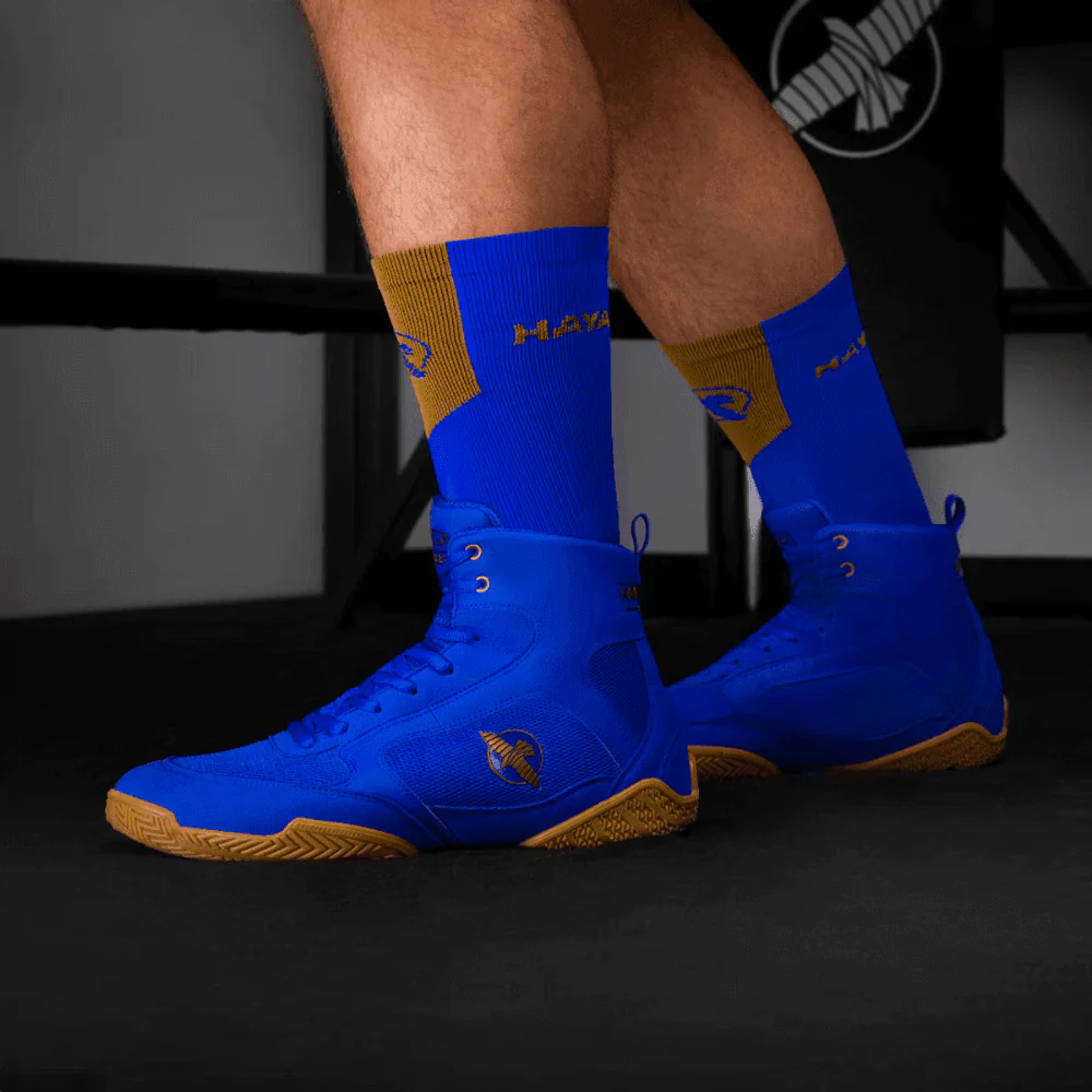 Hayabusa Pro Boxing Shoes Blue - Image 6