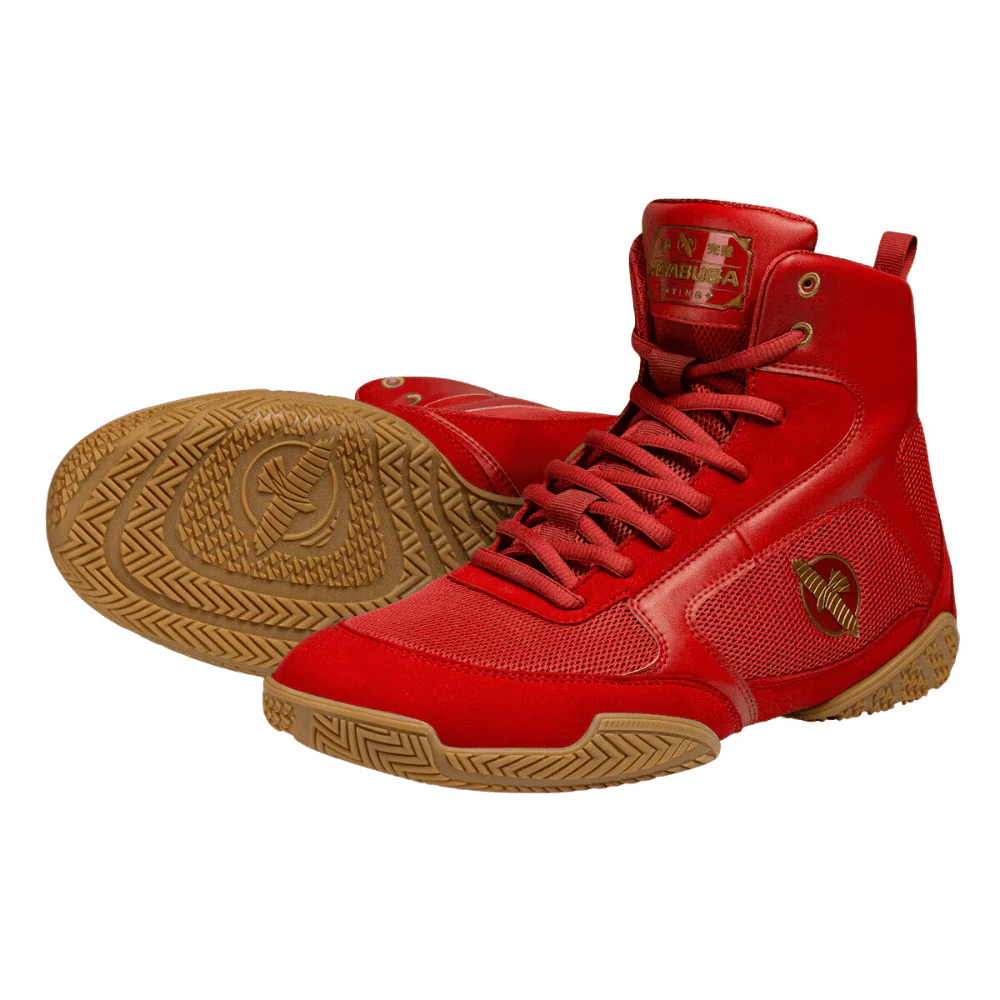 Hayabusa Pro Boxing Shoes Red - Image 2