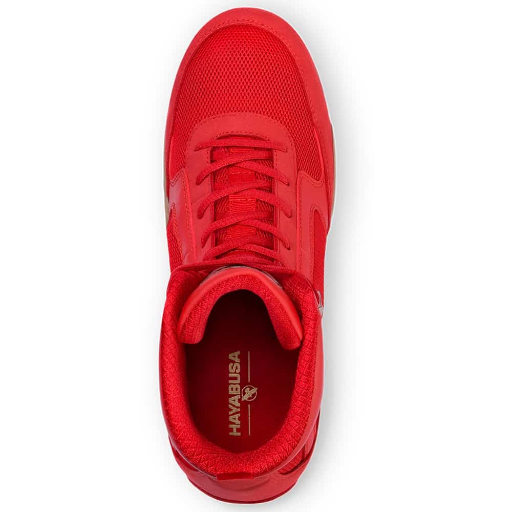 Hayabusa Pro Boxing Shoes Red - Image 4