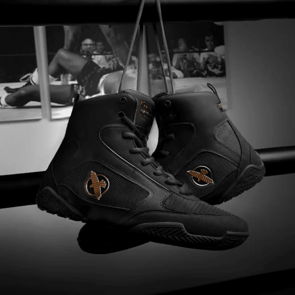 Hayabusa Pro Boxing Shoes Black - Image 6