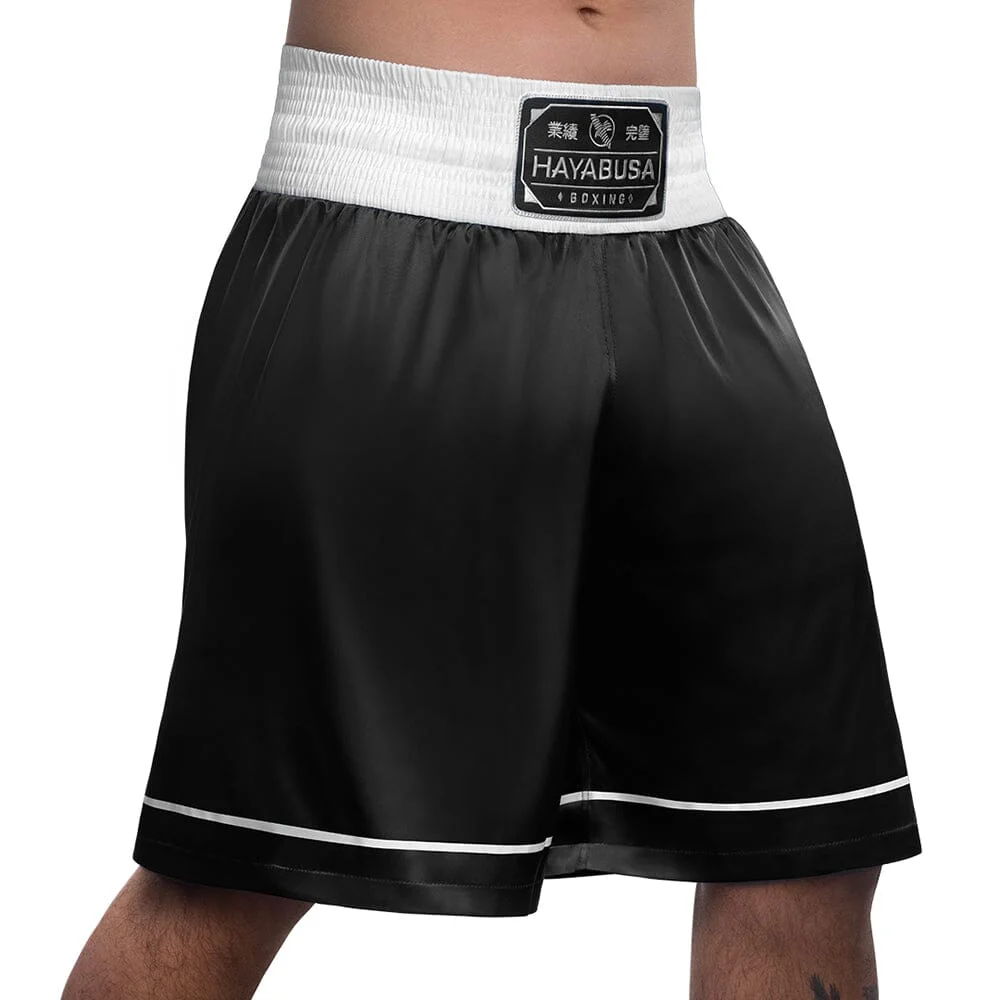 Hayabusa Pro Boxing Shorts Black - Image 2