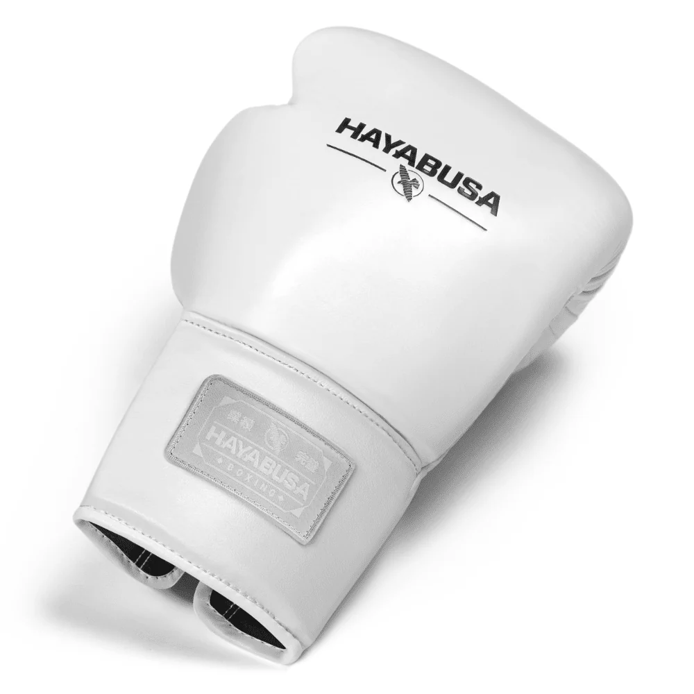Hayabusa Pro Lace Boxing Gloves White - Image 2