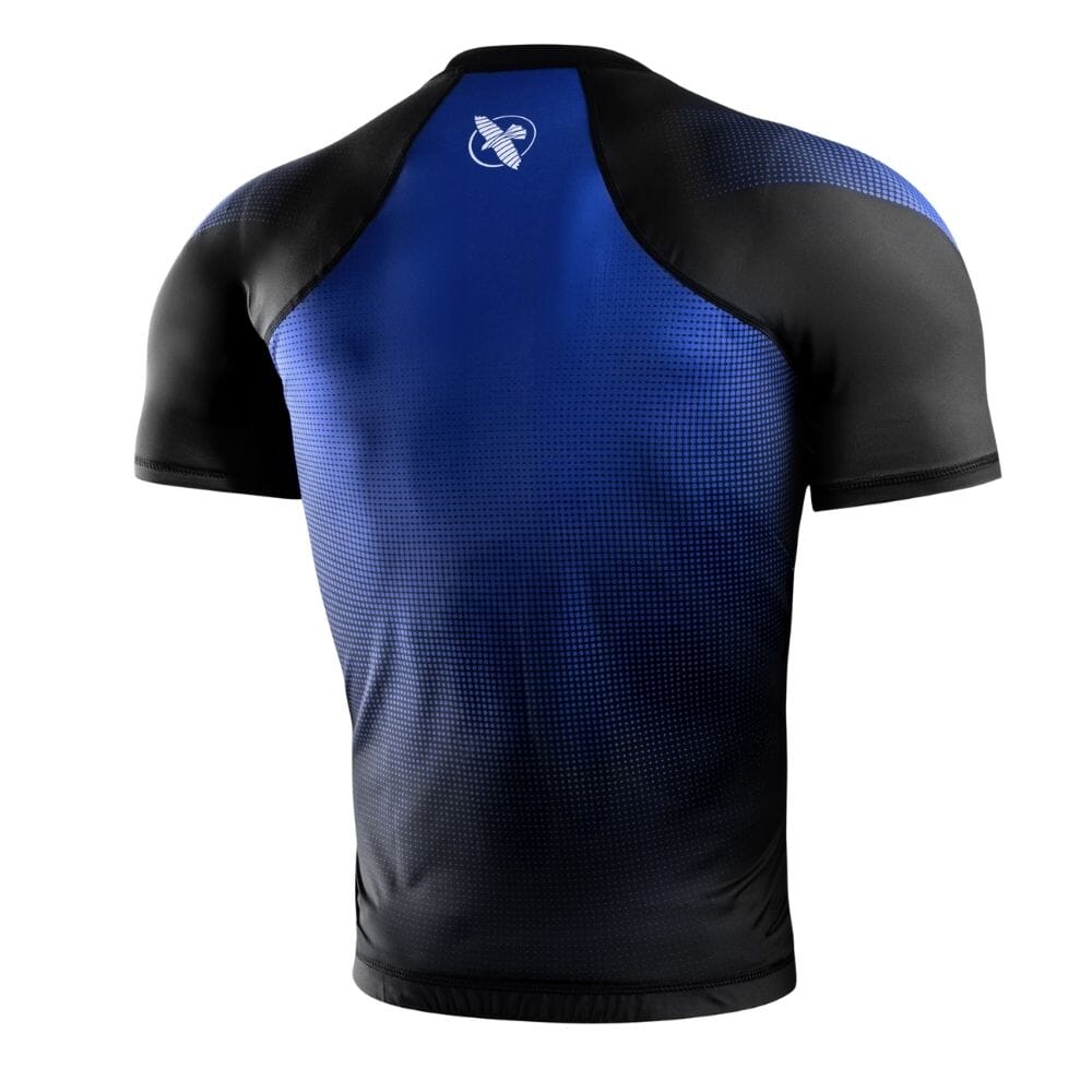 Hayabusa Pro Ranked Short Sleeve Rashguard Blue - Image 2