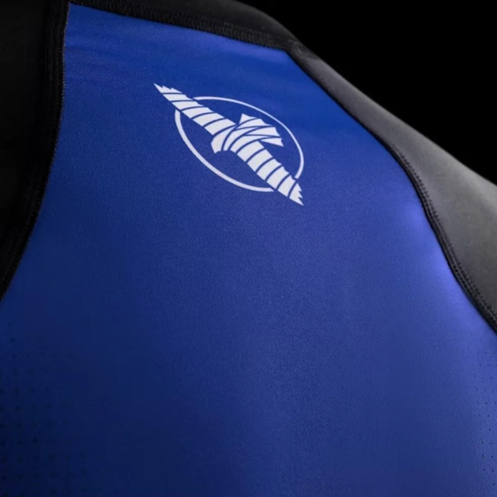 Hayabusa Pro Ranked Short Sleeve Rashguard Blue - Image 4