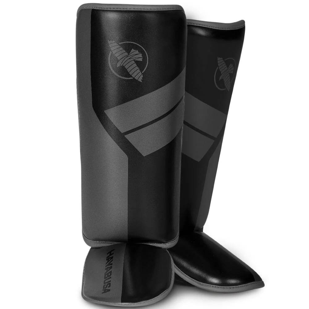 Hayabusa S4 Youth Shin Guards Black